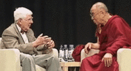 doctor aaron t beck md, founder of cognitive therapy, talking with His Holiness the 14th Dalai Lama