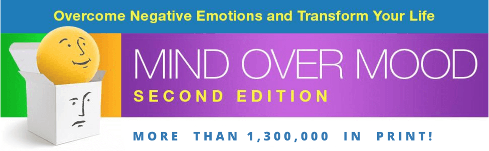 banner showing mind over mood second edition more than one million three hundred thousand copies in print